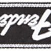 FENDER 1-7/8" RUNNING LOGO WOVEN GUITAR STRAP, BLACK WITH WHITE