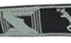 FENDER 2" MONOGRAMMED GUITAR STRAP, BLACK/LIGHTGREY/DARK GREY