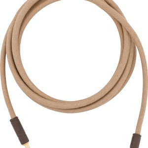FENDER 10' PURE HEMP INSTRUMENT CABLE, NATURAL, RIGHT ANGLE