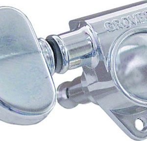 GROVER CHROME MACHINE HEAD, 1 SET  GEAR RATIO-14:1
