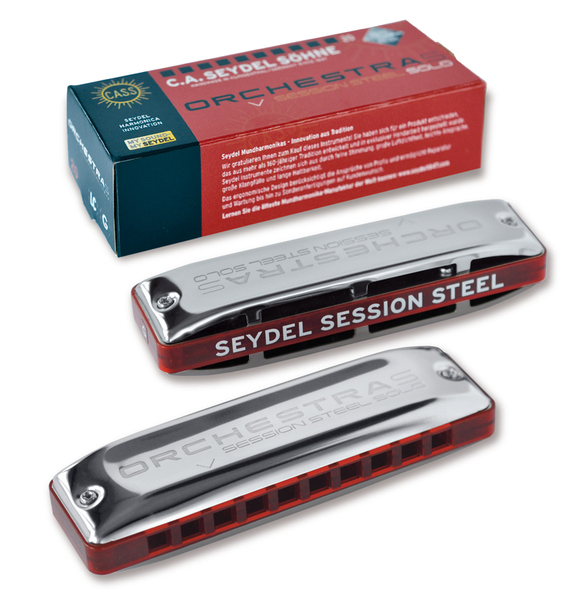 SEYDEL ORCHESTRA S SESSION STEEL, SOLO-TUNED HARMONICA, TEN-HOLE