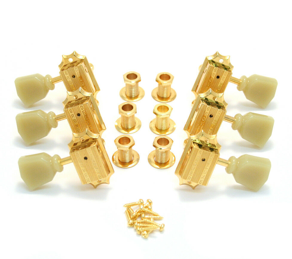 GROVER VINTAGE MACHINE HEAD, GOLD, 14:1 GEAR RATIO
