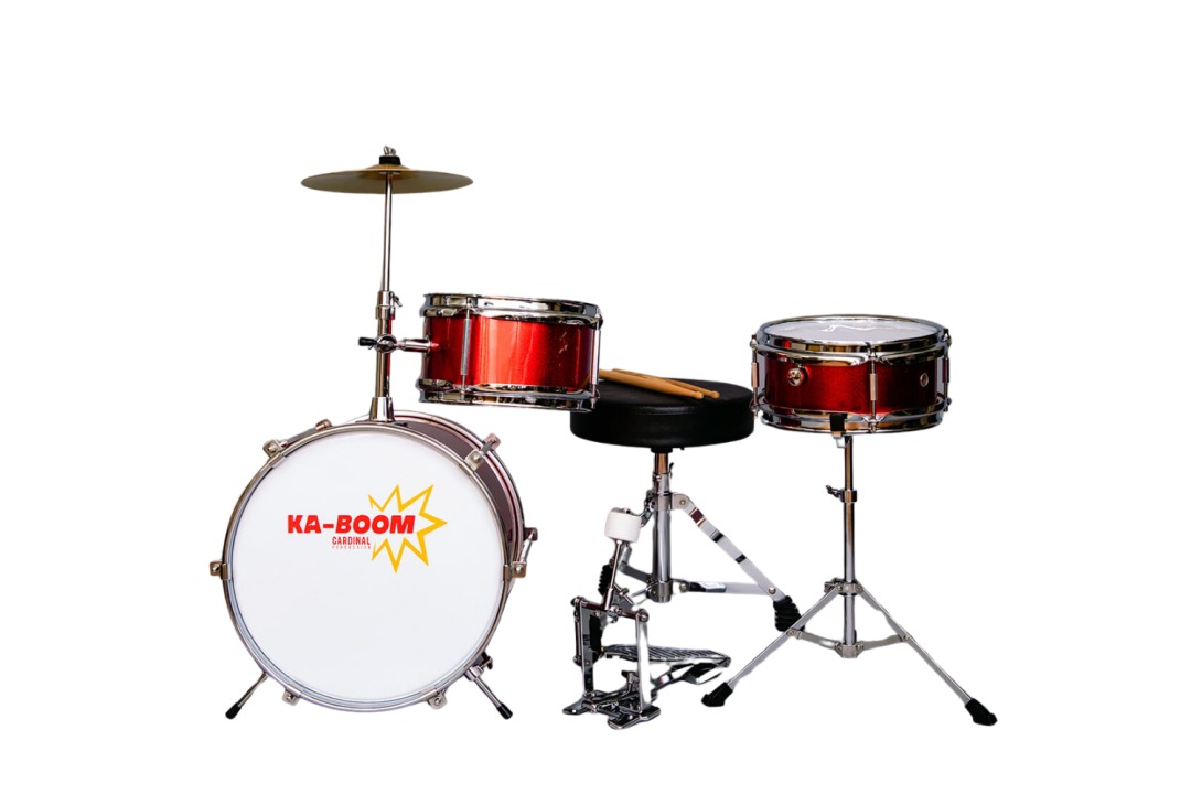 JAMM 3 Piece Jr Drum Set (Red)