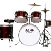 JAMM Junior-Sized Drum Sets 5 Piece Drum Set (Red)