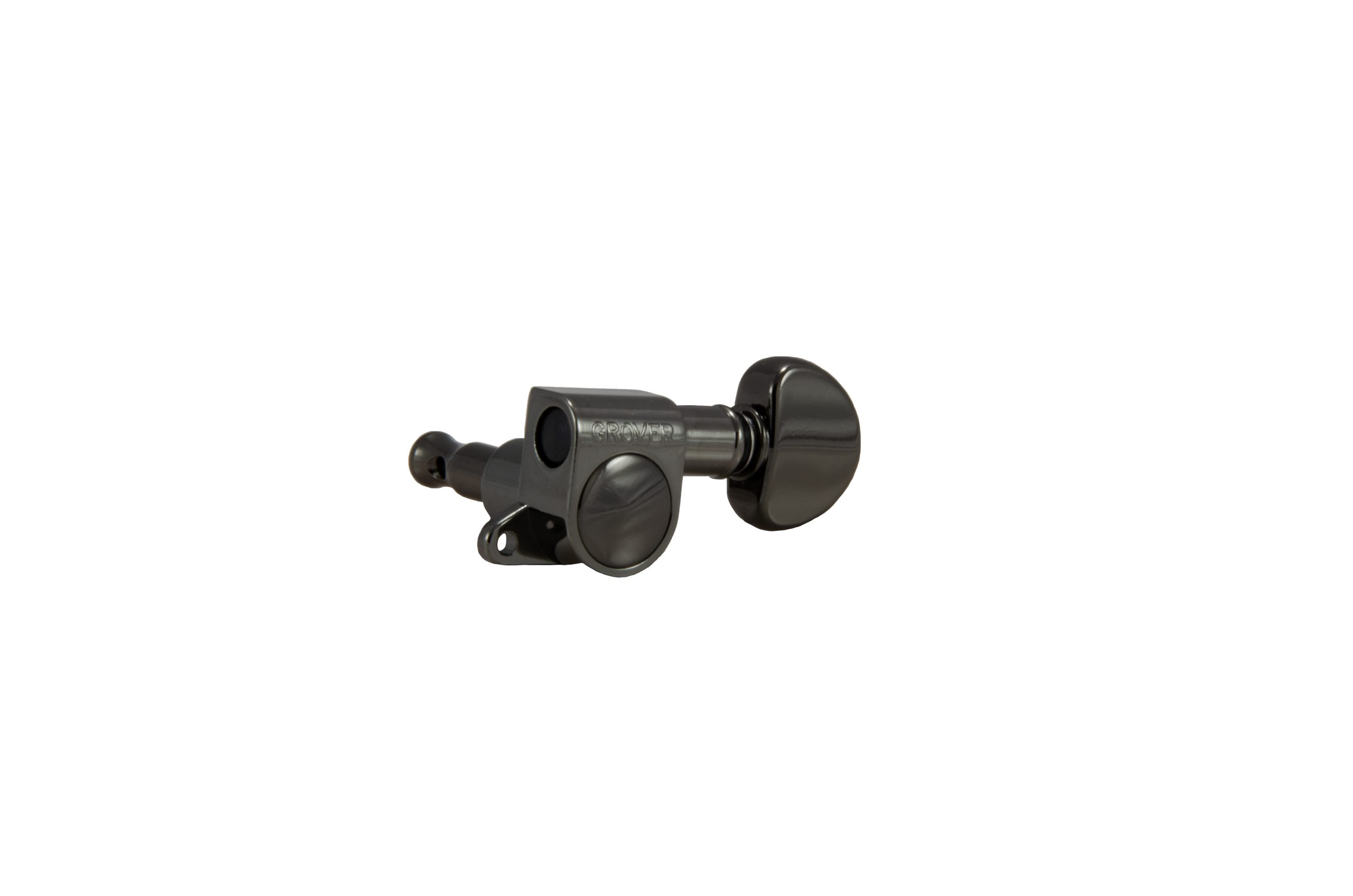 GROVER MINI ROTOMATICS BLACK NICKEL SET 6 6-IN-LINE LEFT HAND MODELS