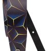D'ADDARIO PRINTED LEATHER GUITAR STRAP, OPTIC ART
