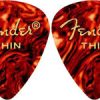 FENDER 351 SHAPE PREMIUM CELLULOID 12-PACK, SHELL, THIN