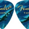 FENDER 351 SHAPE PREMIUM CELLULOID 12-PACK, OCEAN TURQUOISE MOTO