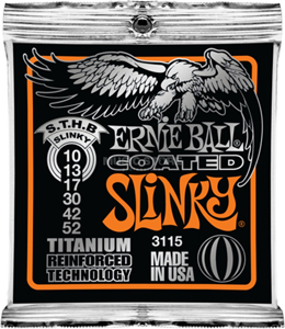 ERNIE BALL COATED SLINKY TITANIUM REINFORCED 10-52 ELECTRIC SET