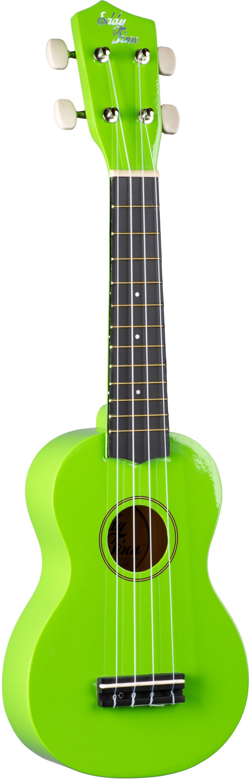 EDDY FINN SOPRANO UKULELE WITH BAG, GLOSS FINISH, GREEN
