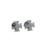 GROVER ARTIST STRAP BUTTON IRON CROSS CHROME