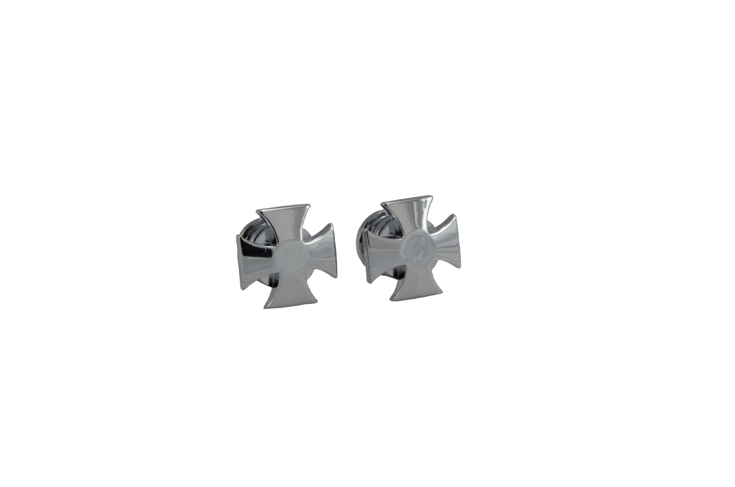 GROVER ARTIST STRAP BUTTON IRON CROSS CHROME