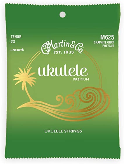 Martin M625 Premium Polygut Ukulele Strings - Tenor Gauge (Graphite Gray)