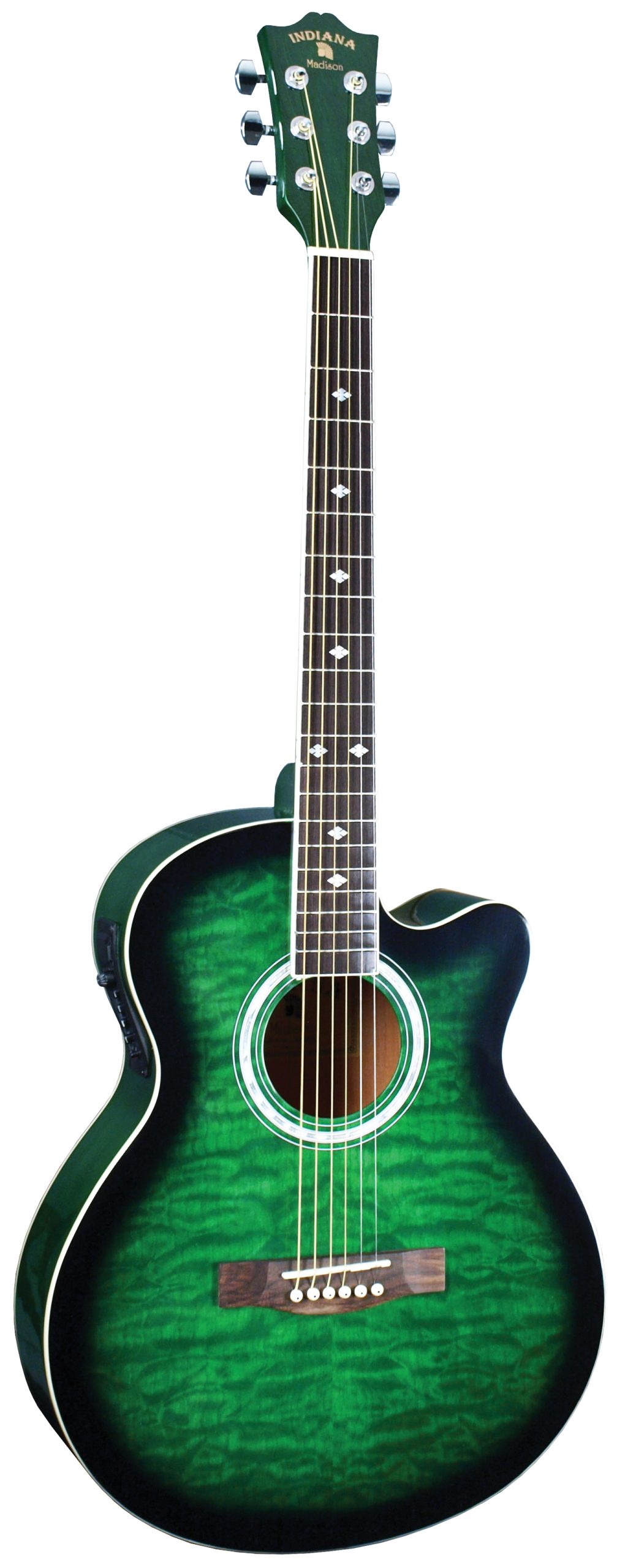 INDIANA MADISON ELITE GUITAR, QUILT GREEN