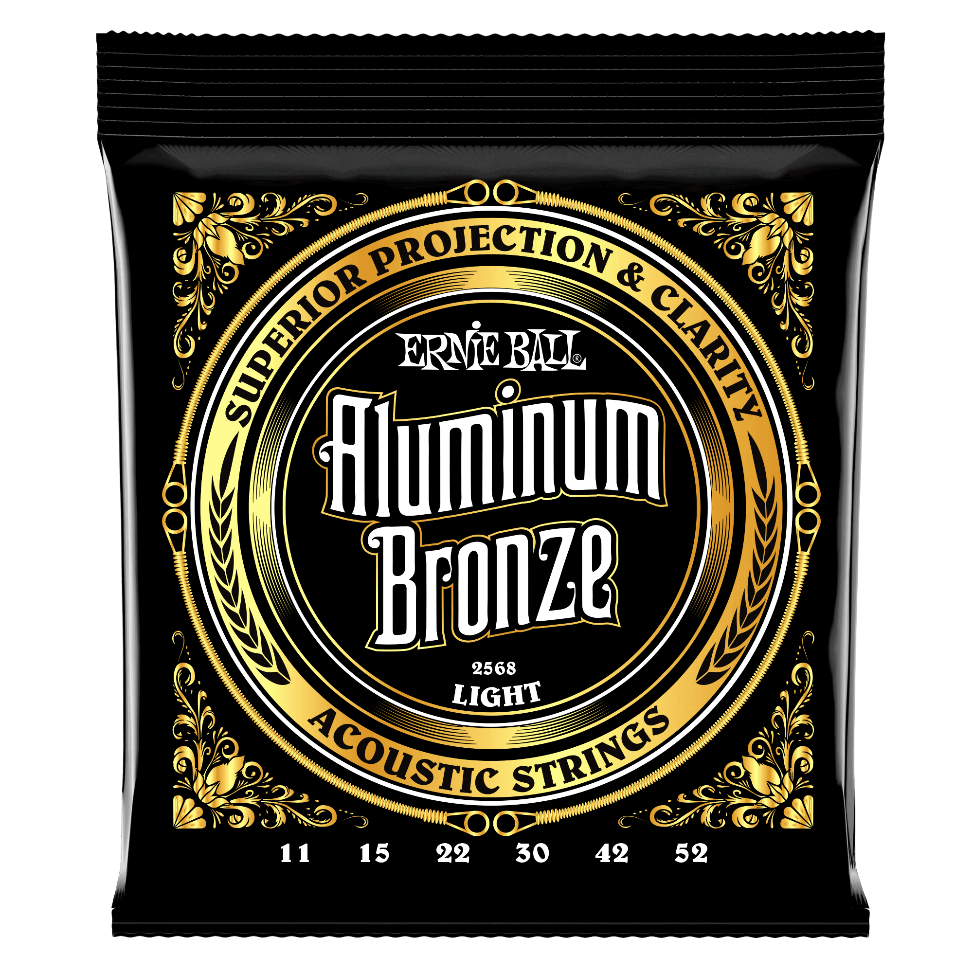 Light Aluminum Bronze Acoustic Guitar Strings - 11-52 Gauge