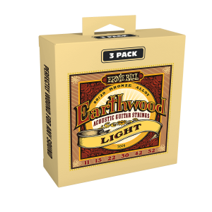 Earthwood Light 80/20 Bronze Acoustic Guitar Strings 3-Pack - 11-52 Gauge