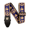 Ernie Ball Navy Blue and Beige Peace Love Dove Jacquard Strap