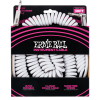 30' Coiled Straight / Angle Instrument Cable - White