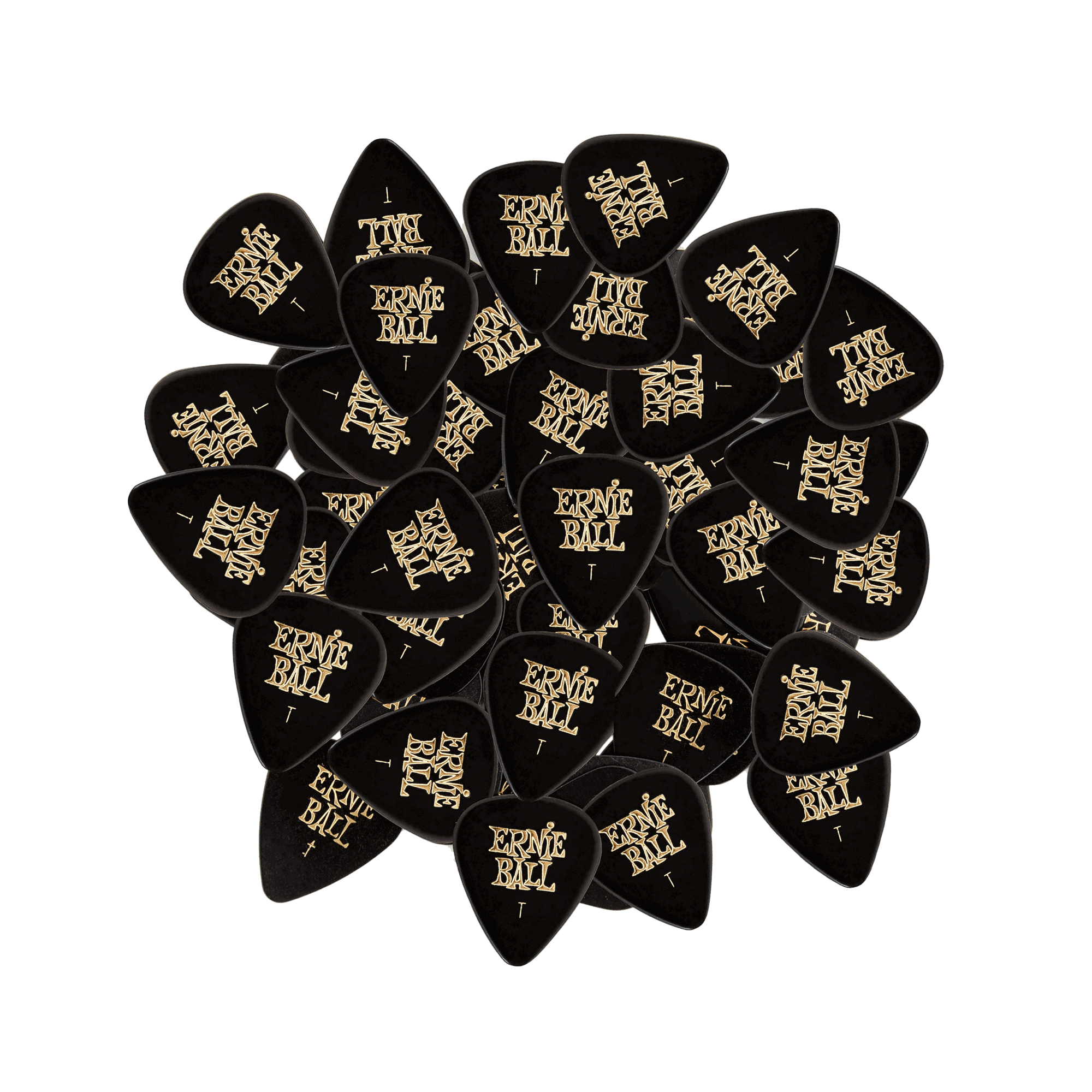 Thin Black Cellulose Picks, bag of 144