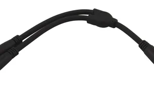 6" Y Cable, RCA(M)-Dual RCA(F)