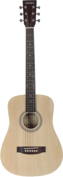 TANARA 1/2 SIZE ACOUSTIC GUITAR, L-34", D-4", LOWER BOUT-13",