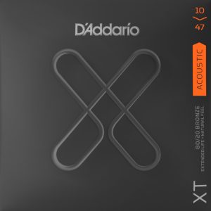 D'ADDARIO XT 80/20 BRONZE GUITAR STRING SET, EXTRA LIGHT