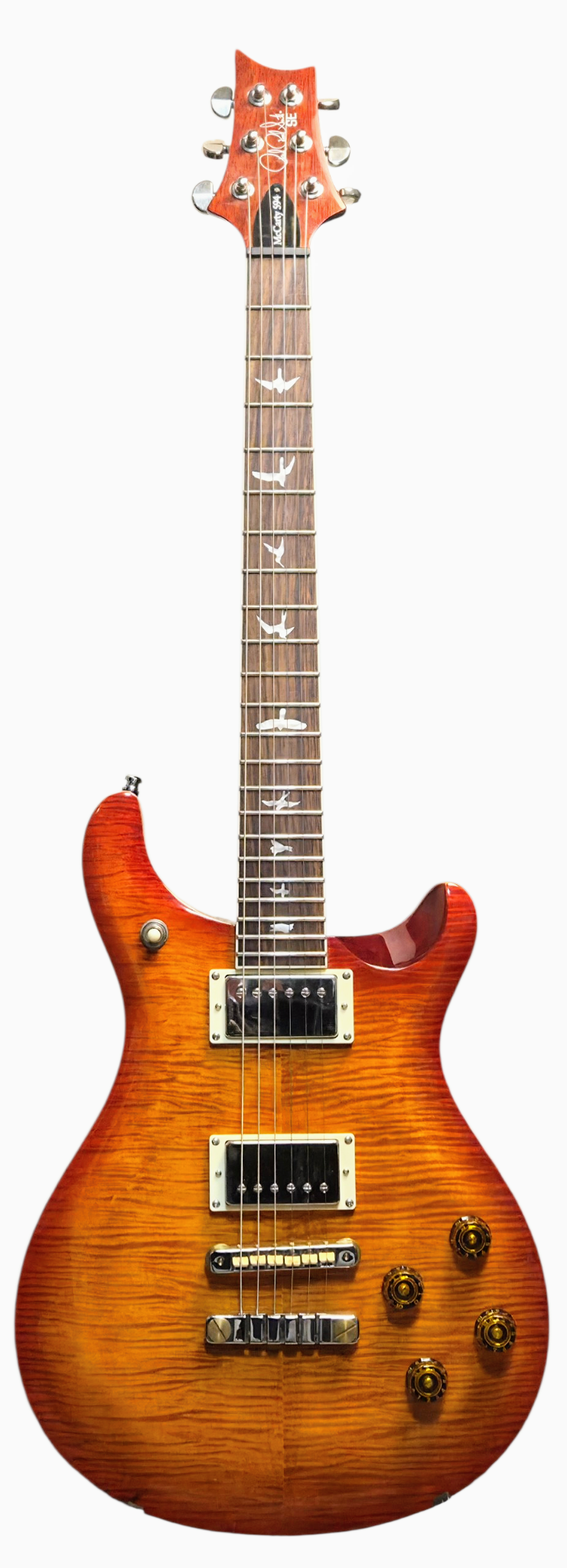 Used PRS SE McCarty 594 Electric Guitar - Vintage Sunburst w/Road Runner Case - Image 2