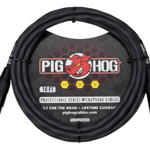 Pig Hog Hex Series Mic Cable, 10ft - Grey