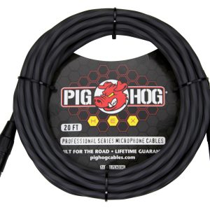 Pig Hog Hex Series Mic Cable, 20ft - Grey