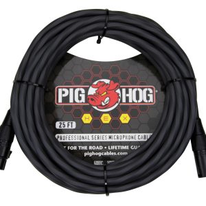 Pig Hog Hex Series Mic Cable, 25ft - Grey