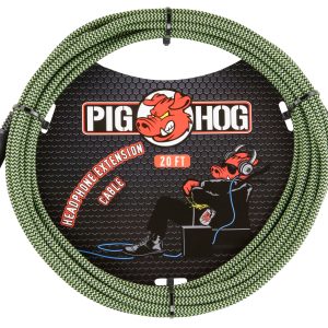20ft Headphone Extension Cable, 3.5mm,"Jamaican Green"