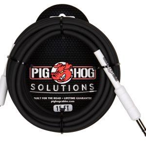 Pig Hog Solutions - 1/4" TRS to 1/8" mini, 15 ft