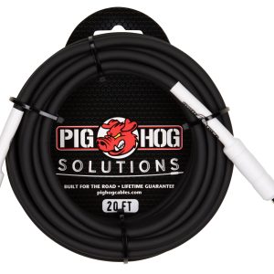 Pig Hog Solutions - 1/4" TRS to 1/8" mini, 20 ft