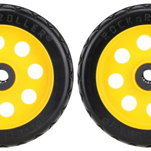 R-Trac Rear Wheel 2-Pack, 8" x 2" No-Flat (Pair of wheels for R6 & R8), Offset Hub