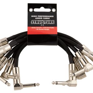 Strukture 6 inch Patch Cable 6pk, Black