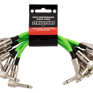 Strukture 6 inch Patch Cable 6pk, Neon Green