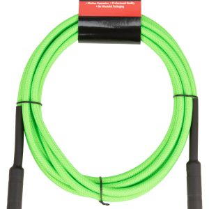 18.6ft Instrument Cable, 6mm Woven - UFO Green