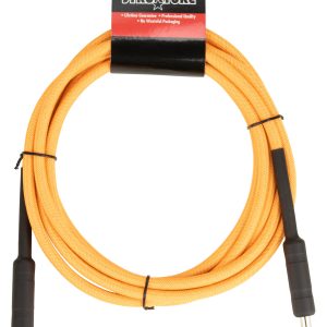 18.6ft Instrument Cable, 6mm Woven - Electric Sunset Orange