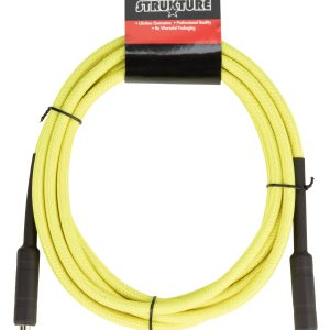 18.6ft Instrument Cable, 6mm Woven - Hi-Viz Yellow