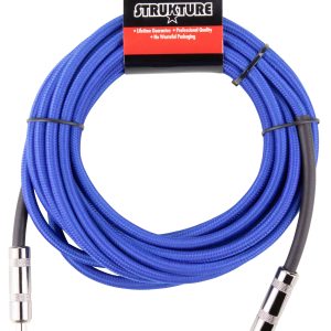 Strukture 18.6ft Instrument Cable, Woven - Blue