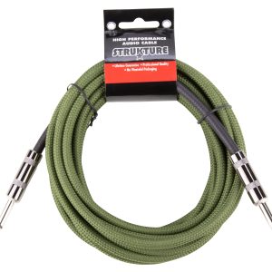 Strukture 18.6ft Instrument Cable, Woven - Military Green