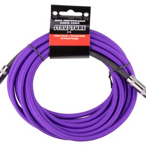 Strukture 18.6ft Instrument Cable, Woven - Purple