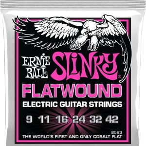 Ernie Ball Super Slinky Flatwound Electric Guitar Strings 9-42 Gauge (