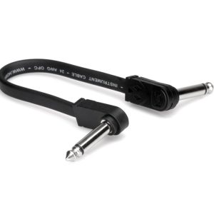 Hosa CFP-106 Flat Guitar Patch Cable. 6"