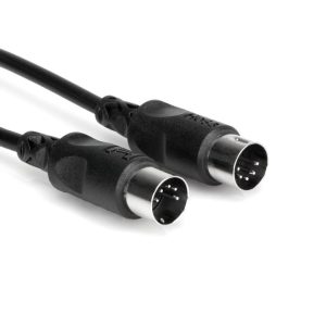 Hosa MID-310BK MIDI Cable 5 Pin DIN. 10'