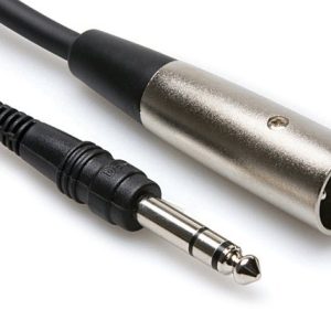 Hosa STX-115M Balanced Interconnect 1/4" TRS to XLR3M. 15'