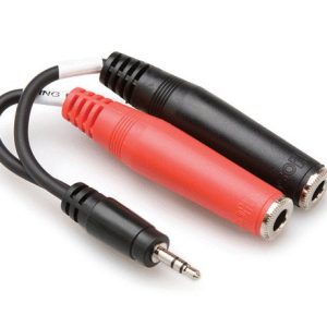 Hosa YMP-137 3.5mm TRS to Dual 1/4" TSF
