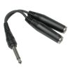 Hosa YPP-111 Y Cable 1/4" TS to Dual 1/4" TSF