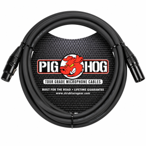 Pig Hog PHM High Performance Microphone Cable – XLR Female to XLR Male | Multiple Lengths