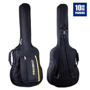 Pro Lok Mercury Series Padded Dreadnought Acoustic Guitar Gig Bag – Black